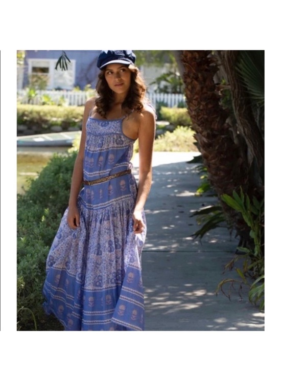 Blue Boheme Dresses & Skirts - Boho Maxi Dress in Light Blue